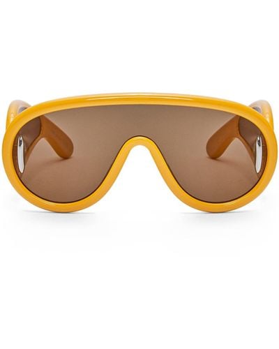 Loewe Wave Mask Sunglasses - Orange