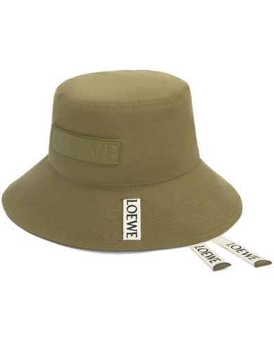 Loewe Fisherman Hat In Canvas - Green