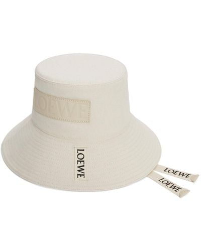 Loewe Fisherman Hat In Canvas - White