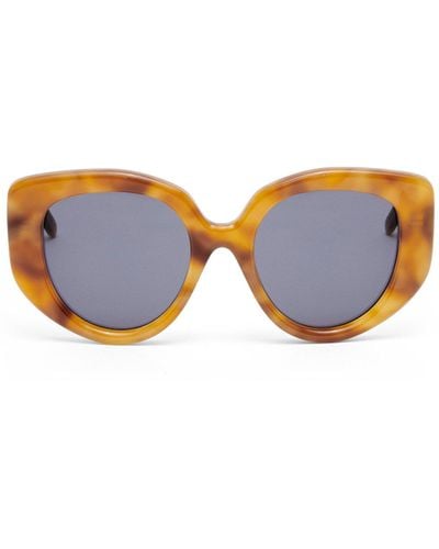 Loewe Butterfly Sunglasses In Acetate - Blue