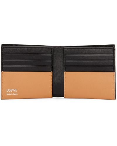 Loewe Luxury Bifold Wallet In Shiny Nappa Calfskin - Black