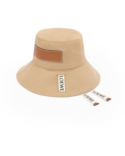 Loewe Luxury Fisherman Hat In Canvas - Natural