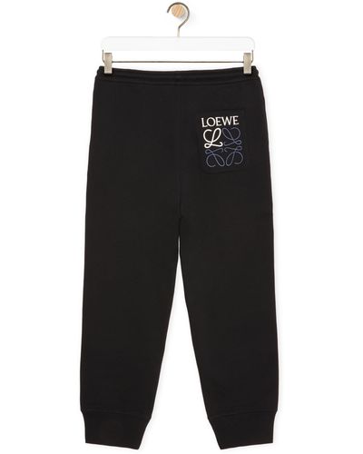 Loewe Sweatpants In Cotton - Black