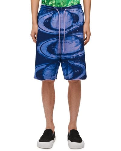 Loewe Luxury Shorts In Cotton - Blue