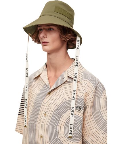 Loewe Luxury Fisherman Hat In Canvas - Natural