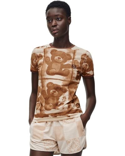 Loewe Luxury Slim Fit T-shirt In Cotton - Multicolor
