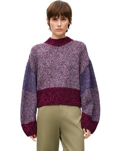 Loewe Wool-blend Marl Sweater - Multicolor