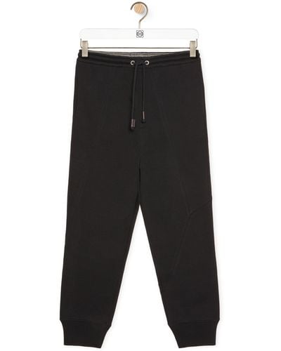 Loewe Puzzle Joggers In Cotton - Black