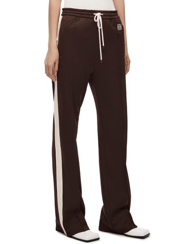 Tracksuit trousers in technical jersey Havana Red - LOEWE