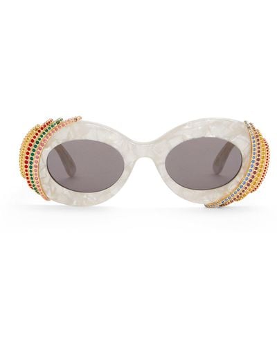 Loewe Pavé Oval Sunglasses - Multicolour