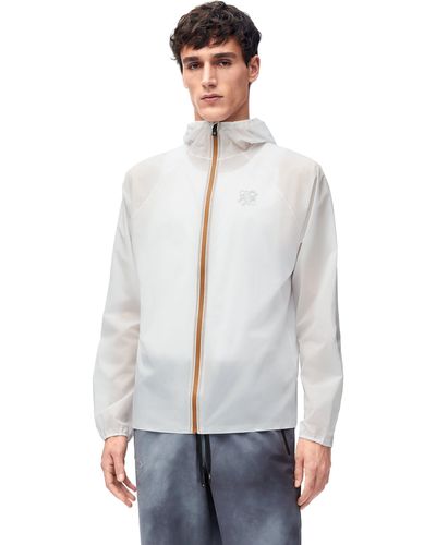 Loewe Luxury Ultra Jacket In Technical Shell - White