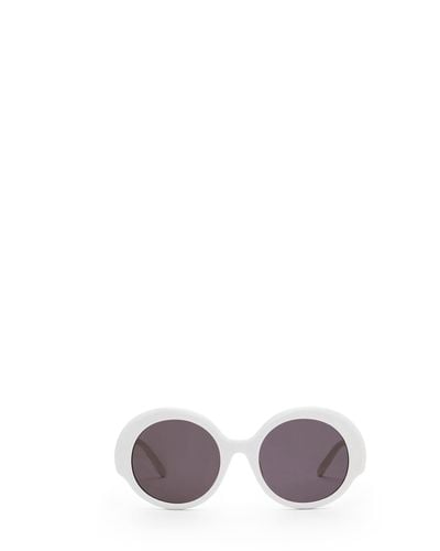 Loewe Luxury Round Slim Sunglasses - White