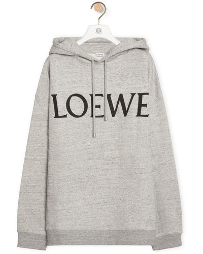 Loewe Oversized Hoodie In Cotton - White