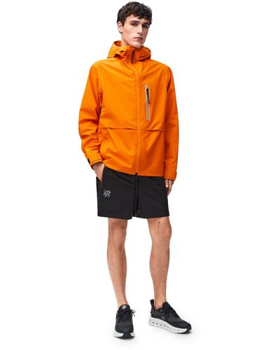 Loewe Luxury Storm Jacket In Technical Shell - Orange