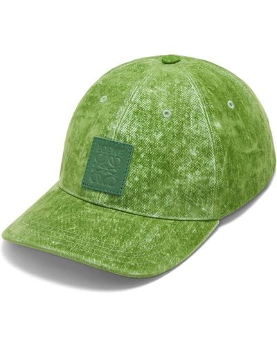 Loewe Patch Logo-embellished Cotton-blend Baseball Cap - Green