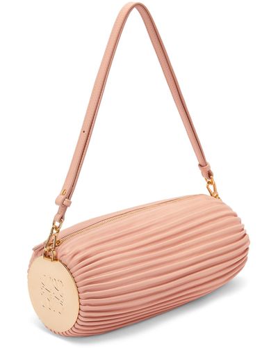Loewe Bracelet Pouch In Nappa Calfskin And Brass - Pink