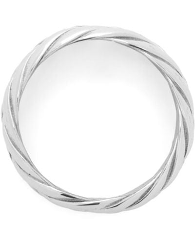 Loewe Luxury Braided Ring In Sterling Silver For - White