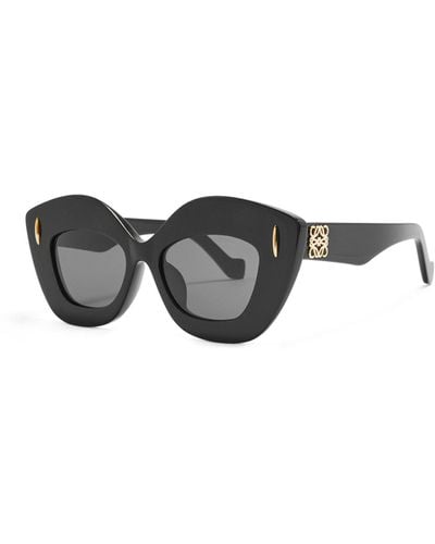 Loewe Retro Screen Sunglasses In Acetate - Black