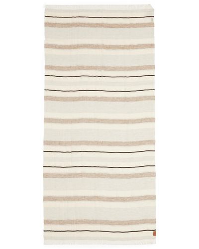 Loewe Scarf In Linen - White