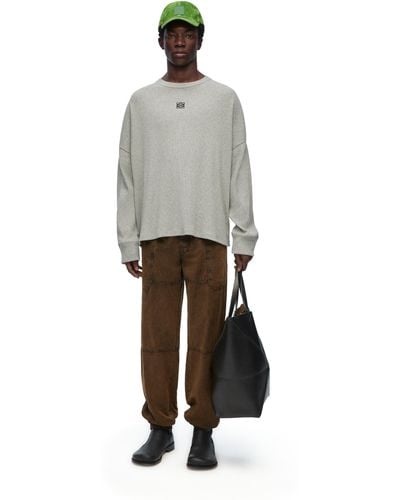 Loewe Cargo Trousers In Technical Cotton - White
