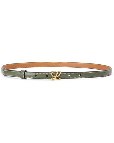 Loewe Belt In Smooth Calfskin - Metallic