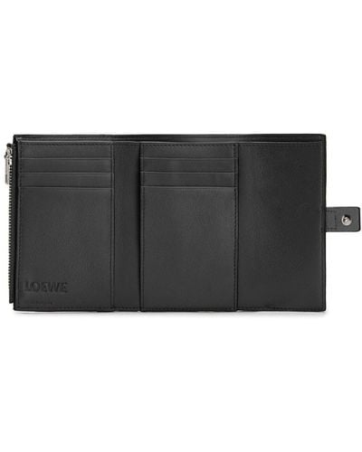 Loewe Anagram-embossed Vertical Leather Wallet - Black