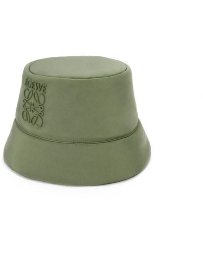 Loewe Padded Wide-brim Shell Bucket Hat M/ - Green