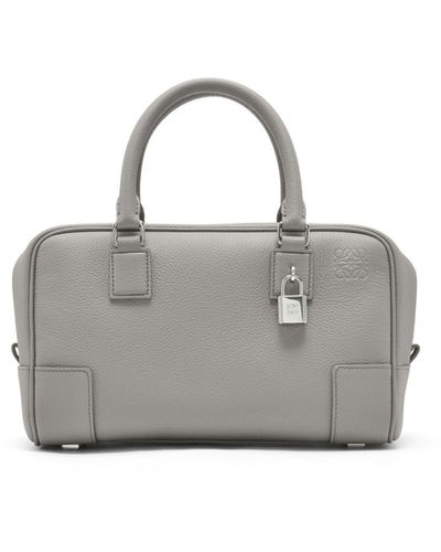 Loewe Luxury Amazona 23 Bag In Soft Grained Calfskin - Grey