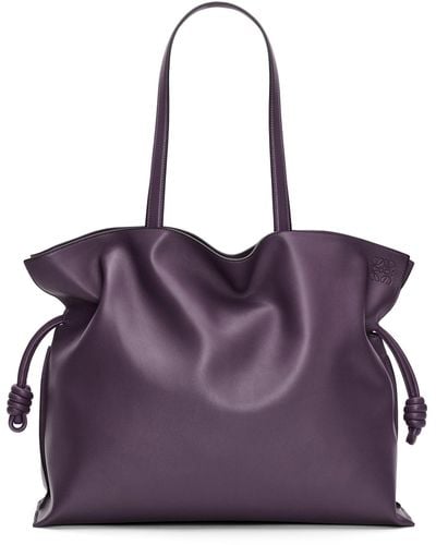Loewe Luxury Xl Flamenco Bag In Nappa Calfskin - Purple