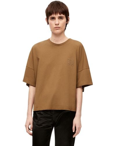 Loewe Oversized Anagram T-shirt - Brown
