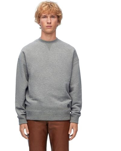 Loewe Relaxed Fit Sweatshirt In Cashmere And Cotton - Multicolor