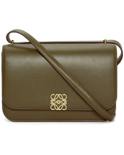 Loewe Luxury Goya Bag In Silk Calfskin - Green