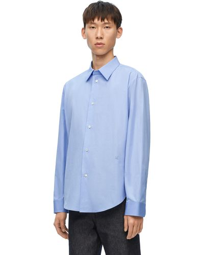 Loewe Shirt In Cotton - Blue