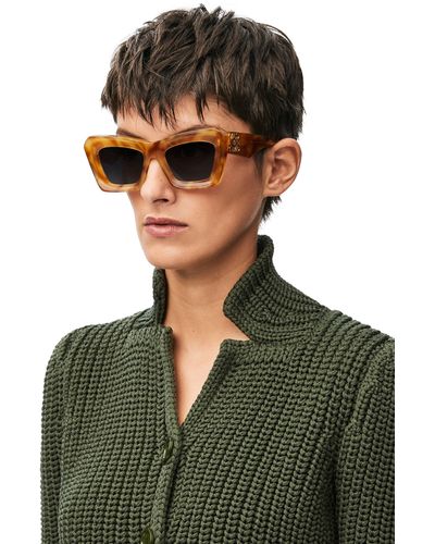 Loewe Luxury Beveled Cateye Sunglasses - Multicolor