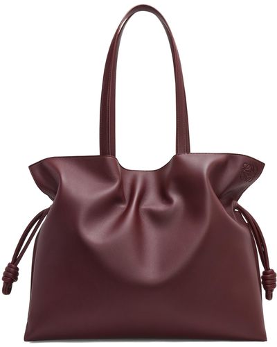 Loewe Xl Flamenco Bag In Nappa Calfskin - Purple