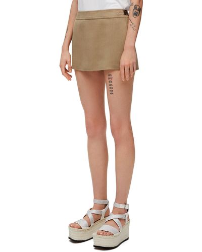 Loewe Luxury Shorts In Viscose And Linen - Natural