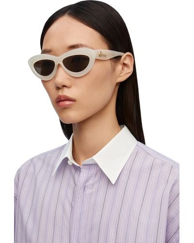 Loewe Luxury Cateye Sunglasses In Acetate - Purple