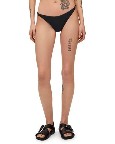 Loewe Luxury Bikini Bottoms In Technical Jersey - Black