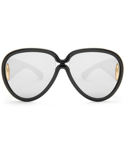 Loewe Pilot Mask Sunglasses In Acetate And Nylon - Black