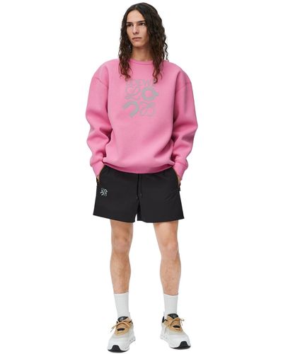 Loewe Luxury Sweatshirt In Technical Jersey - Pink