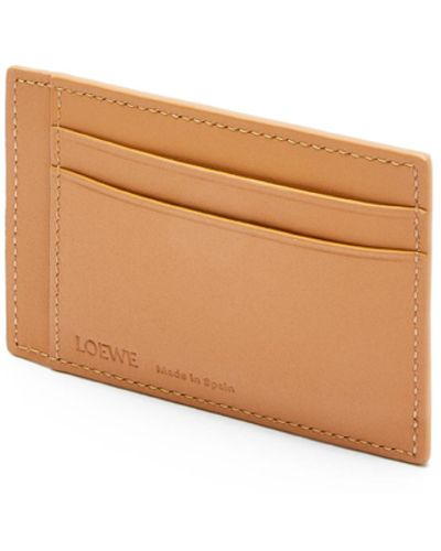 Loewe Luxury Slim Cardholder In Diamond Calfskin For - White