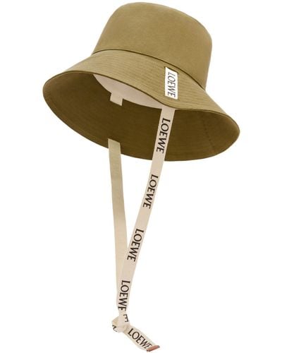 Loewe Fisherman Hat In Canvas - Green