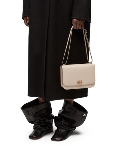 Loewe Luxury Goya Bag In Silk Calfskin in Black