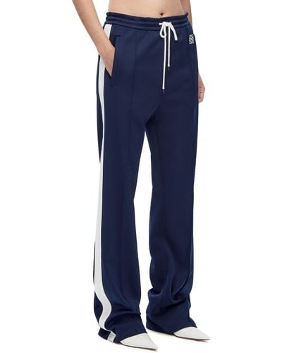 Loewe Tracksuit Pants In Technical Jersey - Blue