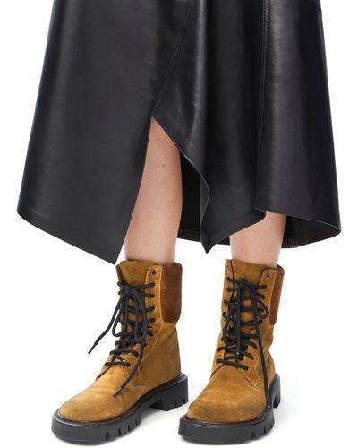 Loewe Stretch Combat Boots for Women | Lyst