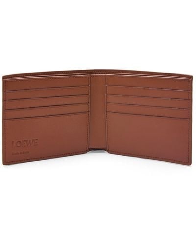 Loewe Luxury Puzzle Bifold Wallet In Classic Calfskin - Brown