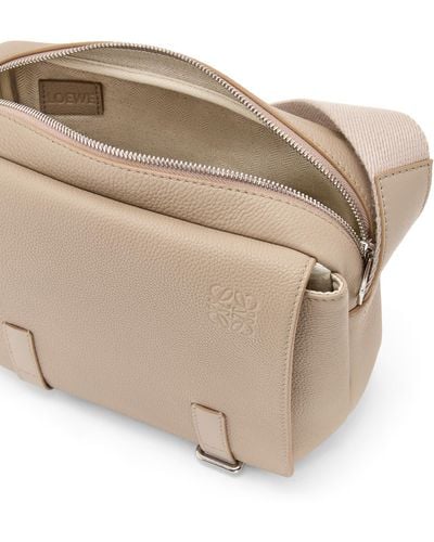 Loewe Luxury Xs Military Messenger Bag In Soft Grained Calfskin - Natural