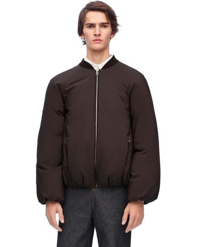 Loewe Luxury Padded Bomber Jacket In Technical Cotton - Multicolor