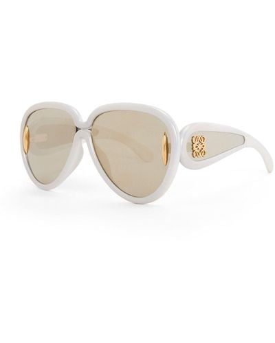 Loewe Pilot Mask Sunglasses - White