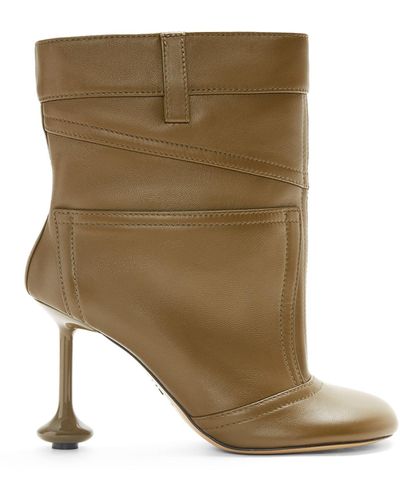 Loewe Luxury Toy Ankle Bootie In Nappa Lambskin For - Natural